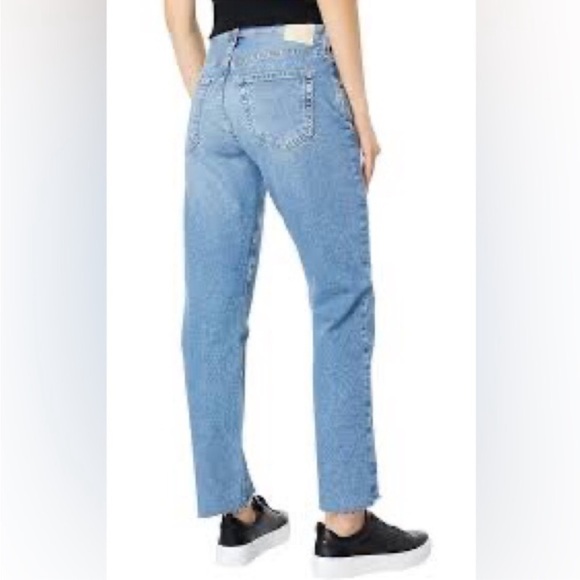 ag Adriano Goldschmied jeans ex boyfriend slim slouchy contour 360 chewed hem - Picture 7 of 7